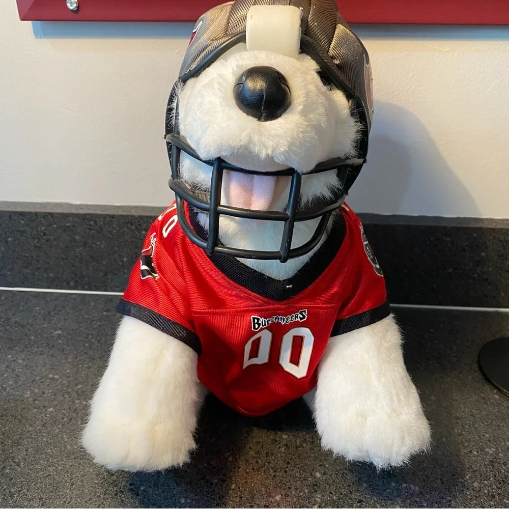 Build A Bear BABW Tampa Bay Buccaneers Football‎ Outfit Husky Dog Plush